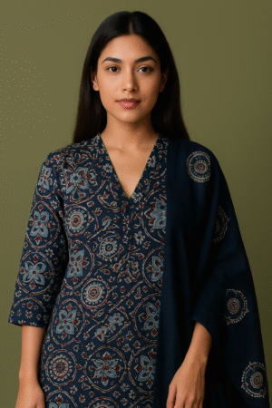 Elegant 3-piece cotton suit set