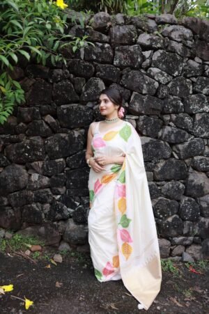 Elegant Organic Banarasi Soft Silk Saree