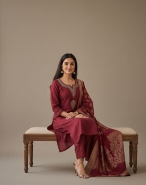 Vatican Silk 3 Piece Suit Set