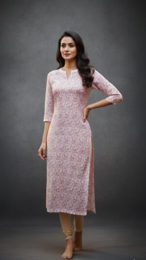 Premium Cora Cotton Straight Kurti