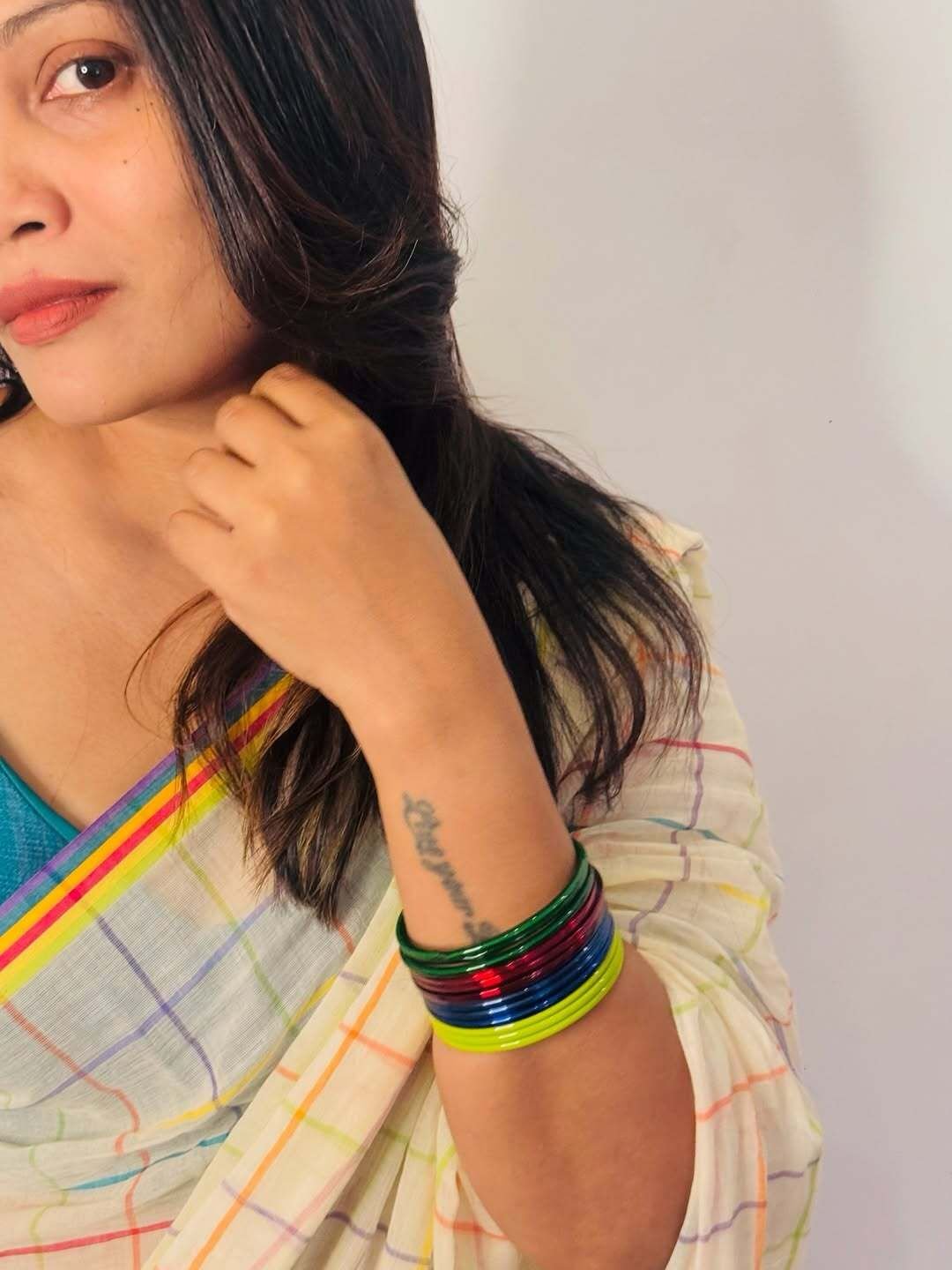 Elegant Mul-Mul Cotton Saree - Image 4