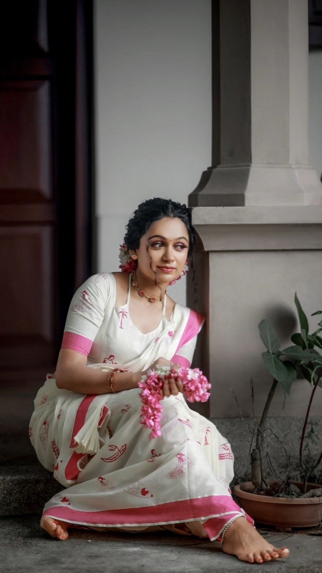 Kerala Heritage Premium Cotton Saree - Image 4