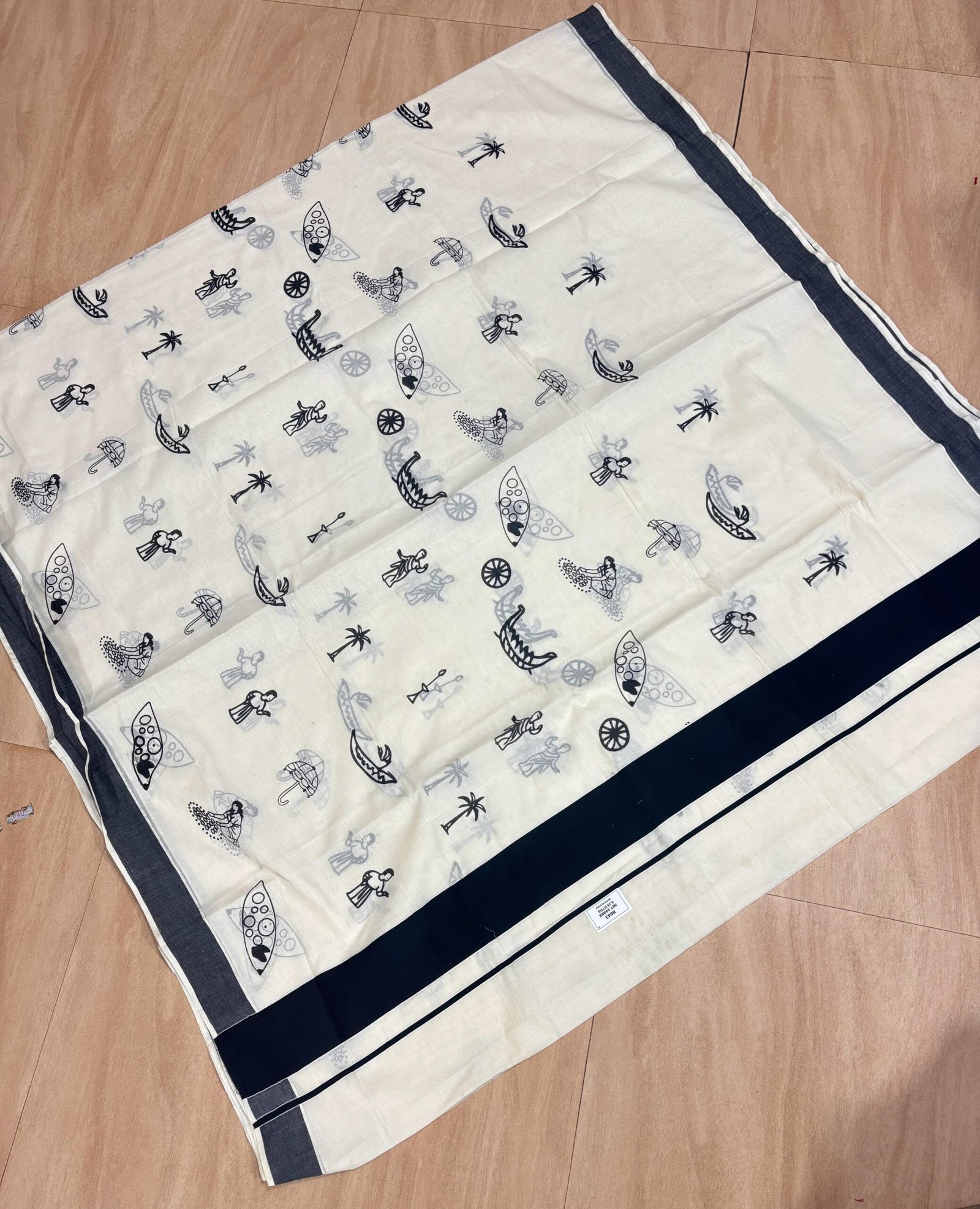 Kerala Heritage Premium Cotton Saree - Image 8