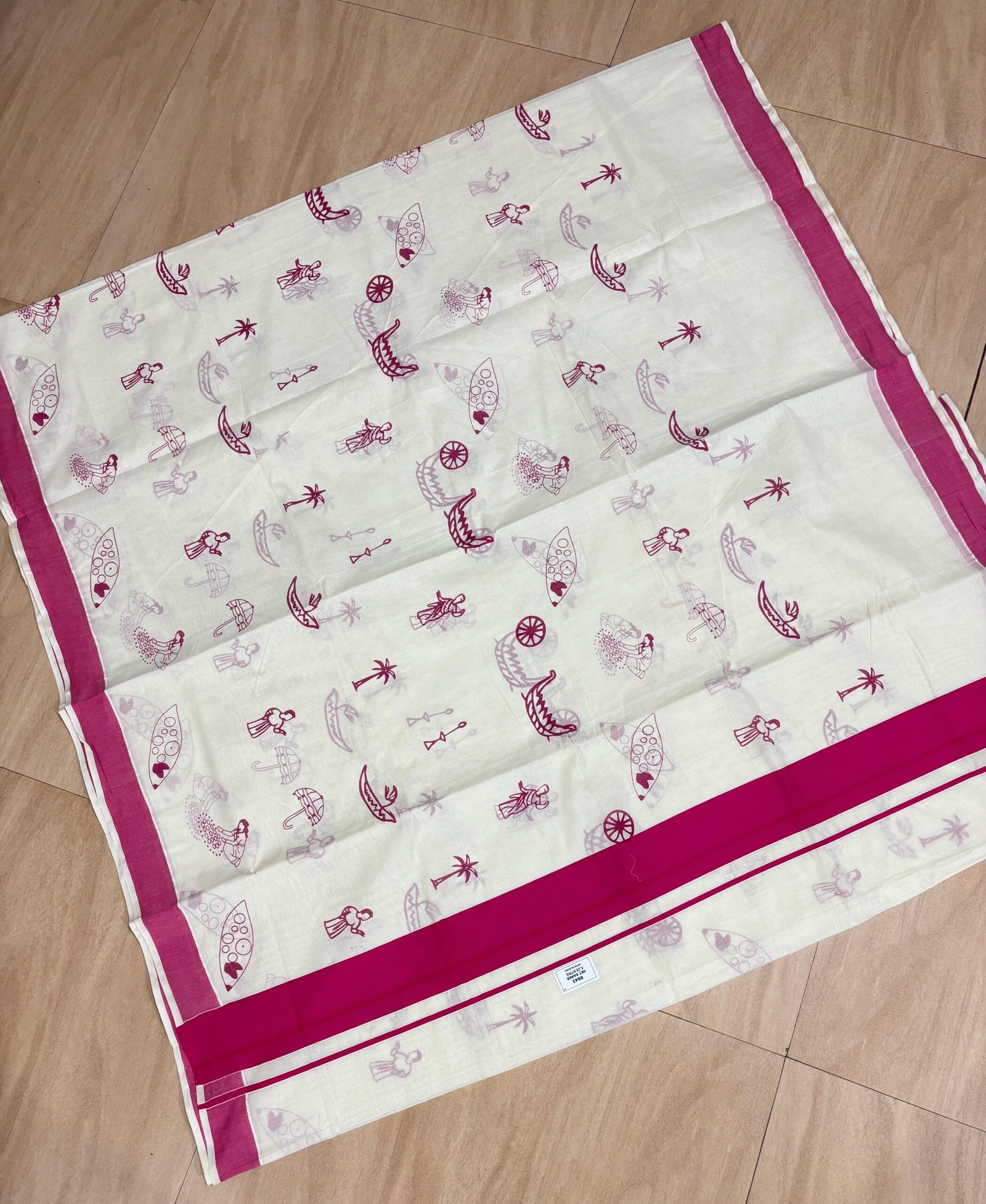 Kerala Heritage Premium Cotton Saree - Image 9