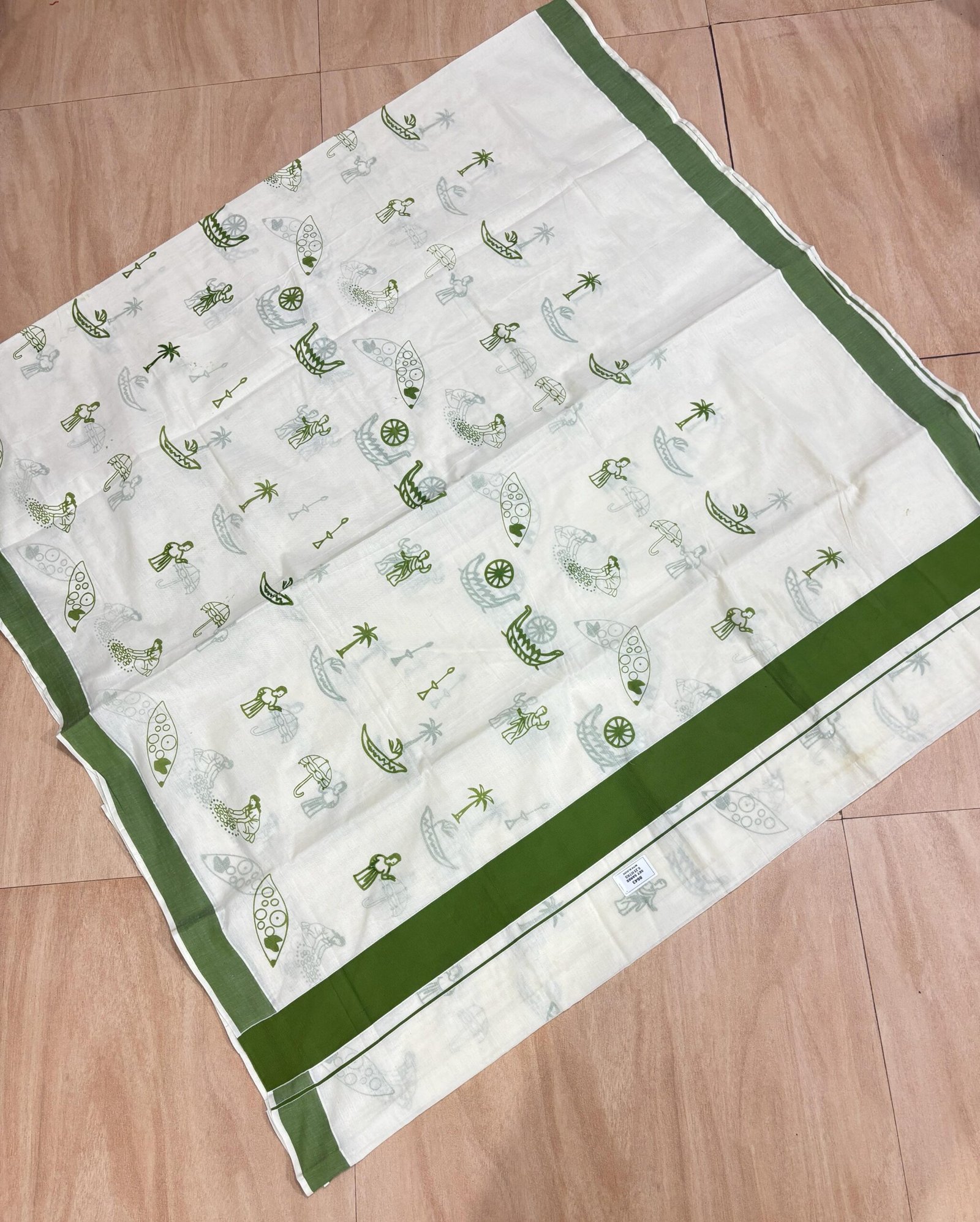Kerala Heritage Premium Cotton Saree - Image 7