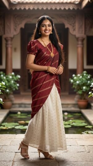 Ready-To-Wear Chanderi Silk Dhavani Set