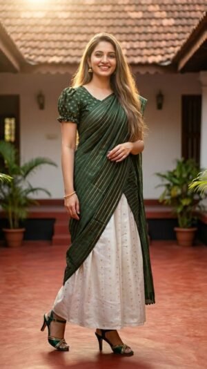 Dhawani Ready-To-Wear Chanderi Silk Set