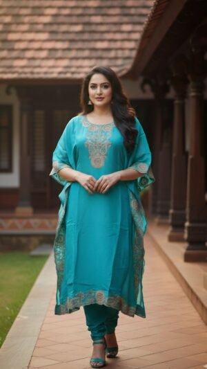 Women's Shimmer Tissue Kaftan Set